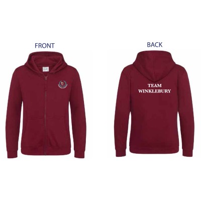 Childrens - "Team Winklebury" Zip Hoodie