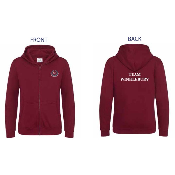 Childrens - "Team Winklebury" Zip Hoodie